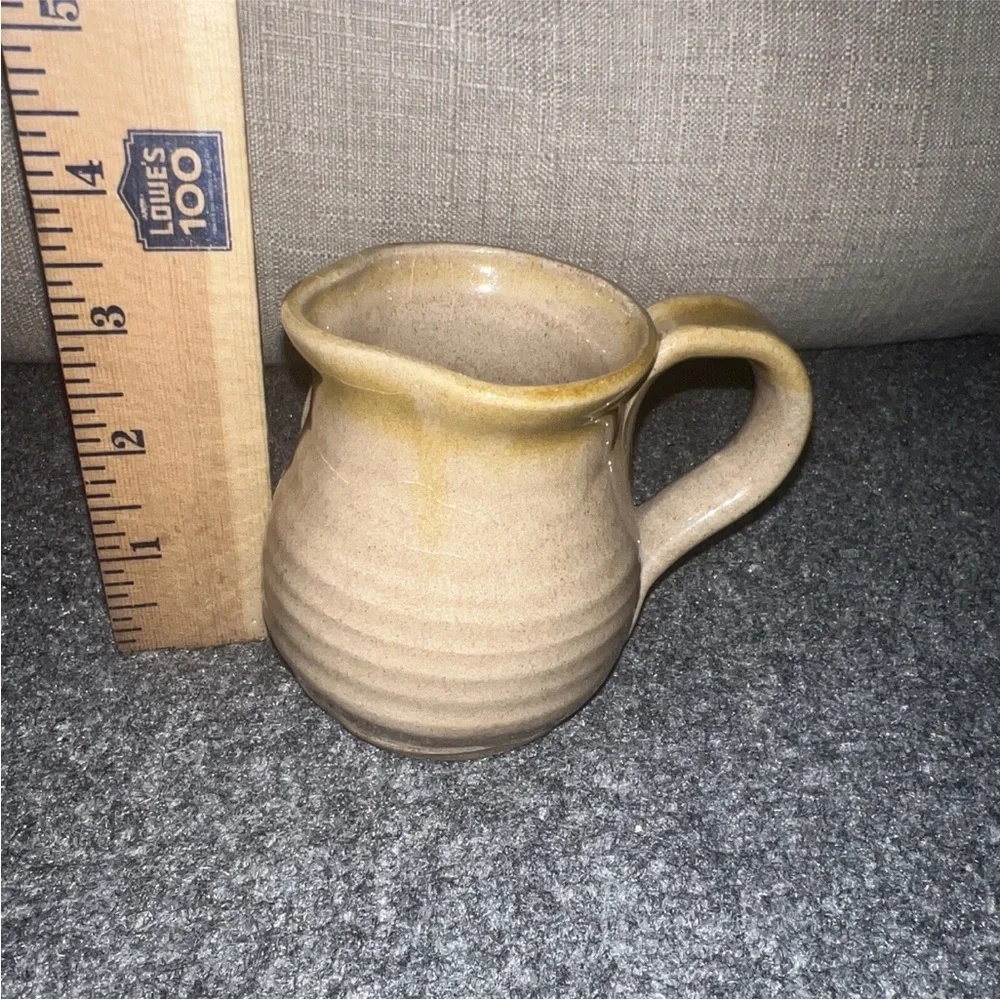 Vtg Uglies Mug Pottery Hand Crafted Funky Face Small Folk art Unique - Picture 6 of 6